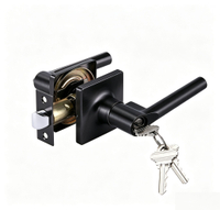 Tubular Handle Lock Modern Simple Indoor Wooden Door Handles Luxury