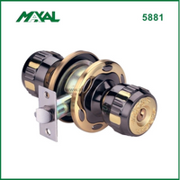 Black Gold Cylindrical Knob Lock Ball Door Knob Lock Entry Knob Lock