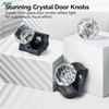 ANSI Grade 3 Crystal Bedroom Door Knob Lock