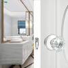Residential Door Lock Crystal Knob Door Handles Luxury