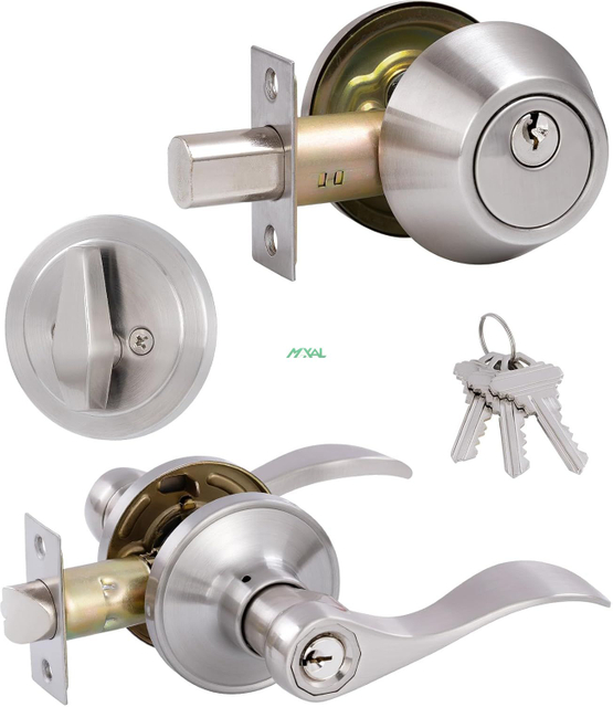 Single Cylinder Deadbolt Combo Set Residential Door Lock