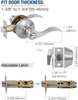 Single Cylinder Deadbolt Combo Set Residential Door Lock