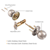 ANSI Grade 3 Door Knobs Bedroom Door Lock Tubular Knobset