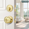 Door Knobs for Interior Doors with Deadbolt Lock Combo Set