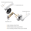 Privacy Interior ANSI Grade 3 Zinc Handles Levers Door Locks