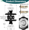 Crystal Interior Door Knob Lock Privacy Bedroom