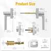 Key Door Handles Luxury with Single Cylinder Deadbolt Combo Set