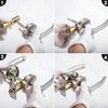 Handle Lockset Tubular Lock Satin Nickel Finish Zinc Alloy 