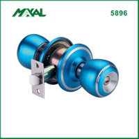Cylindrical Knob Lock Round Knob Lock Push Button Lock with Keyed Entry