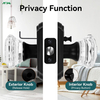Crystal Interior Door Knob Lock Privacy Bedroom