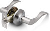 Nickel Door Handles for Interior Doors Apartment Office Passage Door Locks in Black