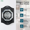 ANSI Grade 3 Crystal Bedroom Door Knob Lock