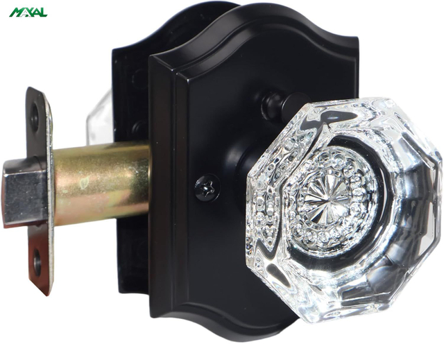 Crystal Interior Door Knob Lock Privacy Bedroom