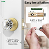 Crystal Door Knob Lock Round Bedroom Privacy Interior