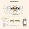 Round Crystal Door Knobs