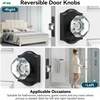 ANSI Grade 3 Crystal Bedroom Door Knob Lock