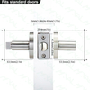 Handle Lockset Tubular Lock Satin Nickel Finish Zinc Alloy 