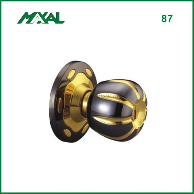 cylindrical ball knob lock for interior doors