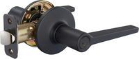 Black Zinc Alloy Door Handle Apartment Office Entrance Privacy Door Locks