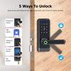Smart Door Lock, Keyless Entry Door Lock with Handle Security for Doors