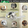 Satin Nickel Zinc Alloy Round Heavy Duty Entrance Door Lock