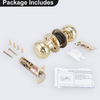 ANSI Grade 3 Tubular Knobset Stainless Steel Interior Door Handles