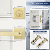 Single Cylinder Deadbolt Combo Set Door Locks