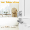 Key Door Handles Luxury with Single Cylinder Deadbolt Combo Set